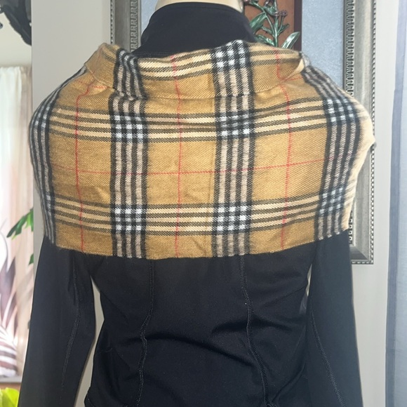 CASHMERE PLAID SCARF TAN - Picture 5 of 7